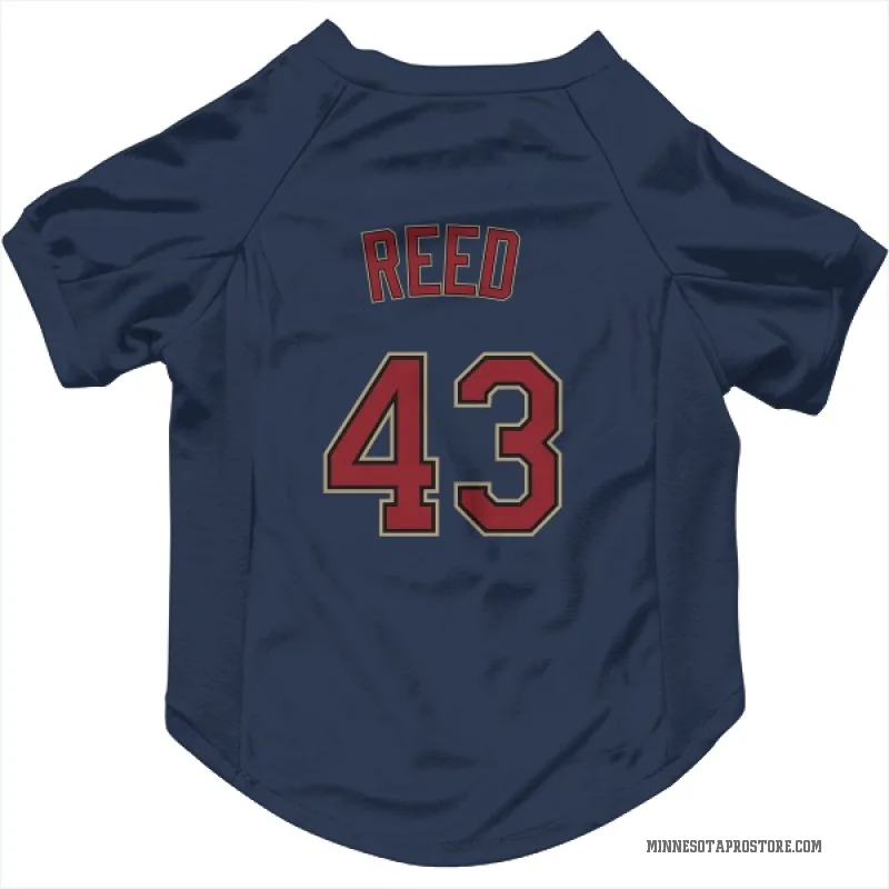 Addison Reed  Navy Minnesota Twins  Cat & Dog Pet Jersey