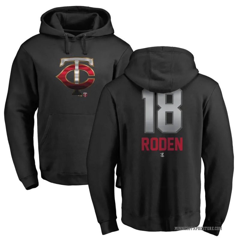 Alan Roden Men's Black Minnesota Twins Branded Midnight Mascot Pullover Hoodie -