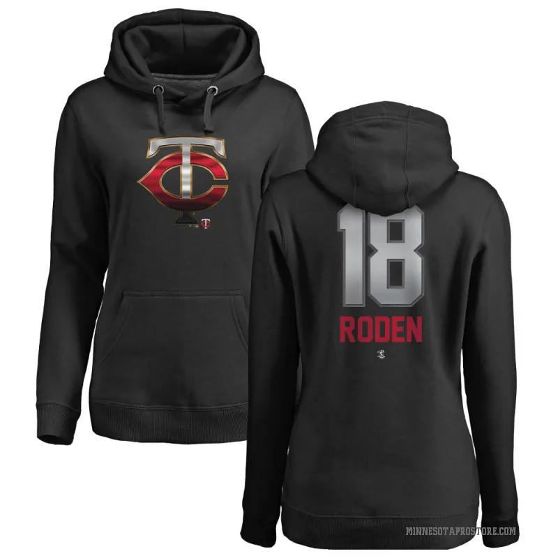 Alan Roden Women's Black Minnesota Twins Branded Midnight Mascot Pullover Hoodie -