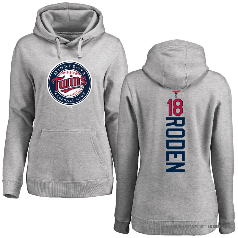 Alan Roden Women's Minnesota Twins Ash Backer Pullover Hoodie