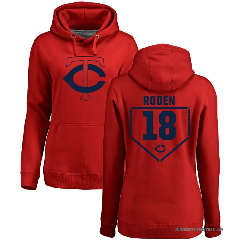 Alan Roden Women's Red Minnesota Twins Branded RBI Pullover Hoodie -