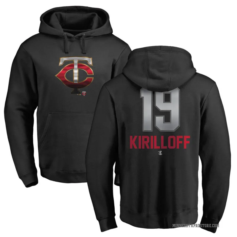 Alex Kirilloff Men's Black Minnesota Twins Branded Midnight Mascot Pullover Hoodie -