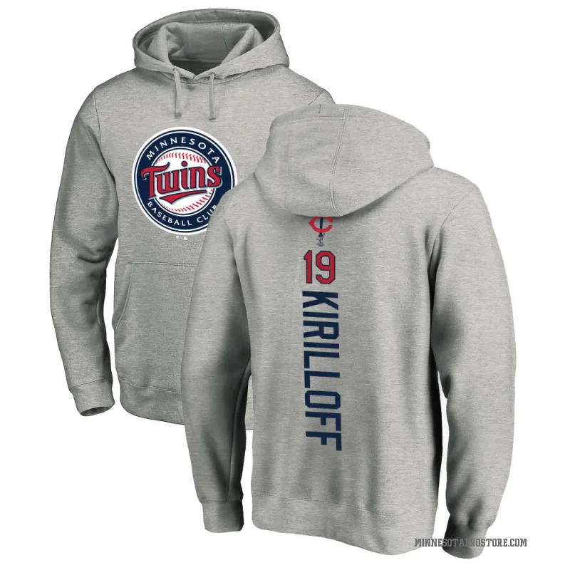Alex Kirilloff Men's Minnesota Twins Ash Backer Pullover Hoodie