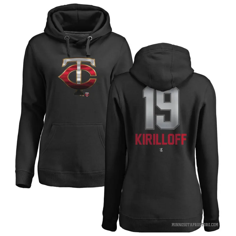 Alex Kirilloff Women's Black Minnesota Twins Branded Midnight Mascot Pullover Hoodie -