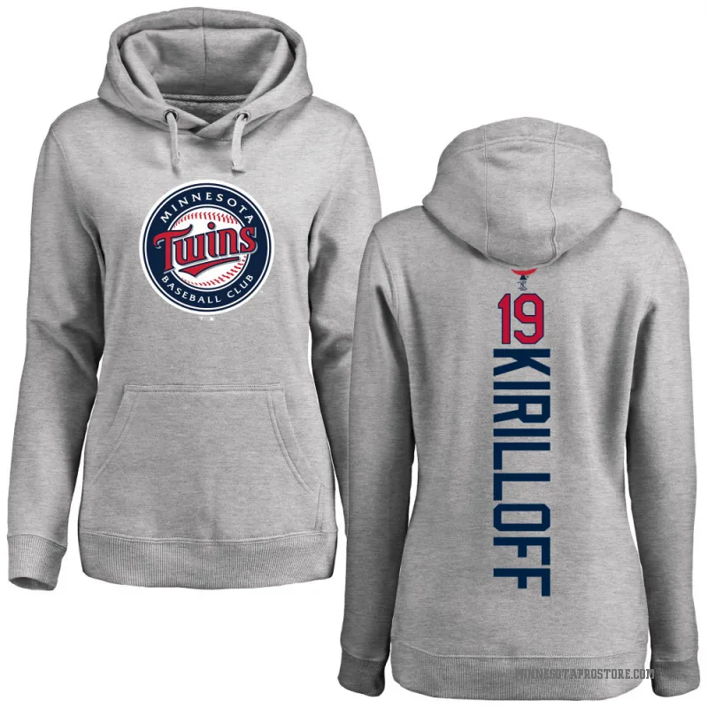 Alex Kirilloff Women's Minnesota Twins Ash Backer Pullover Hoodie