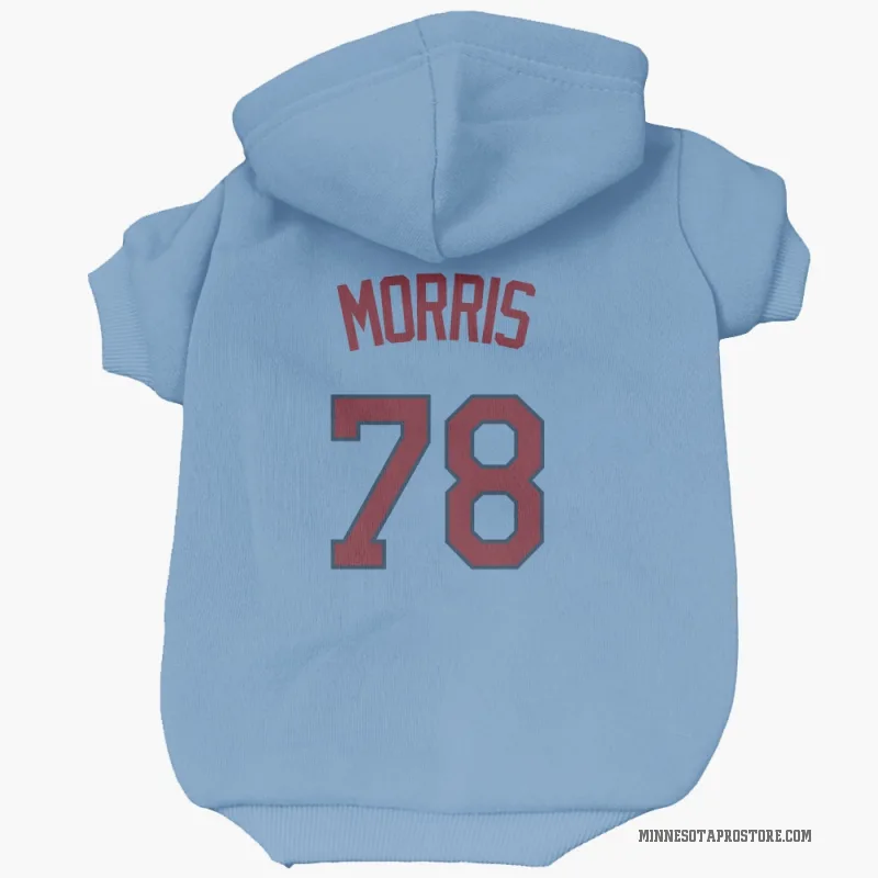 Andrew Morris  Light Blue Minnesota Twins  Cat & Dog Pet Hoodie