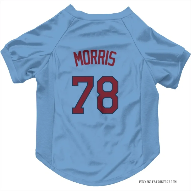 Andrew Morris  Light Blue Minnesota Twins  Cat & Dog Pet Jersey