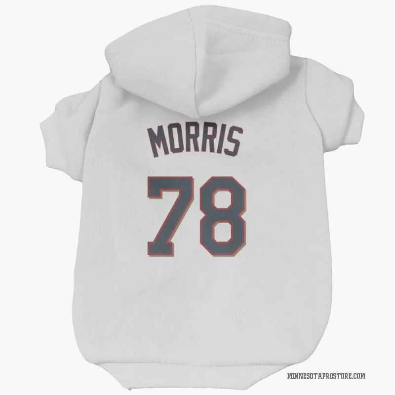 Andrew Morris  White Minnesota Twins  Cat & Dog Pet Hoodie
