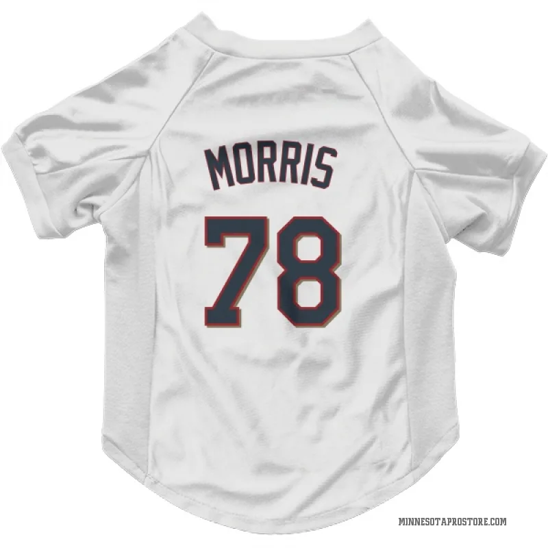 Andrew Morris  White Minnesota Twins  Cat & Dog Pet Jersey