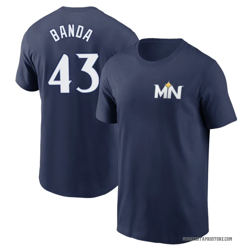 Anthony Banda Men's Navy Minnesota Twins 2024 City Connect Fuse T-Shirt