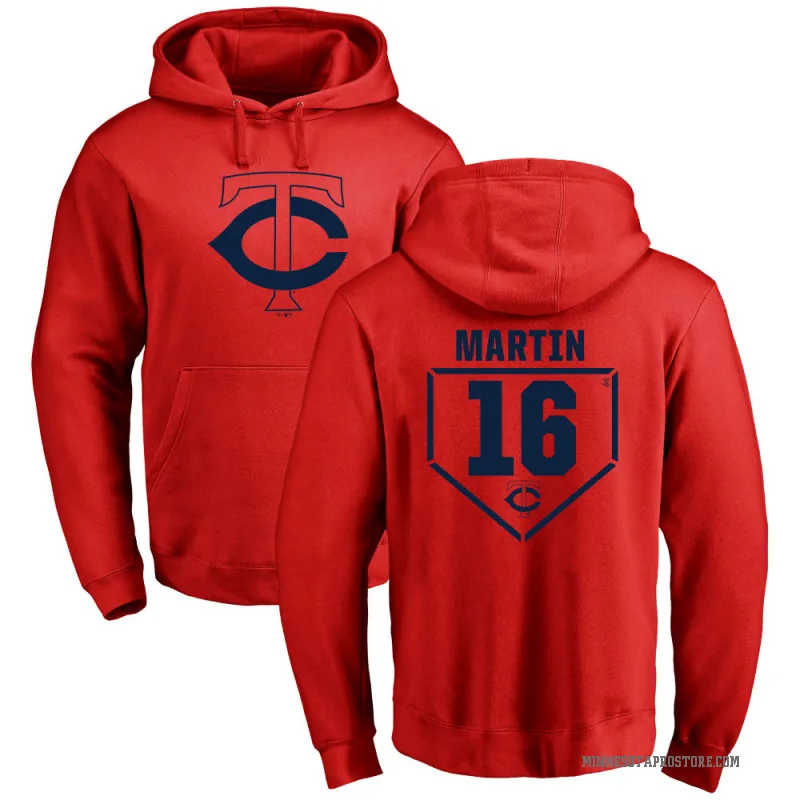 Austin Martin Men's Red Minnesota Twins Branded RBI Pullover Hoodie -