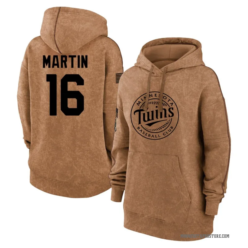 Austin Martin Women's Brown Minnesota Twins 2023 Salute to Service Pullover Hoodie