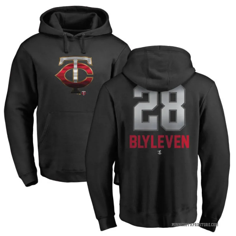 Bert Blyleven Men's Black Minnesota Twins Branded Midnight Mascot Pullover Hoodie -