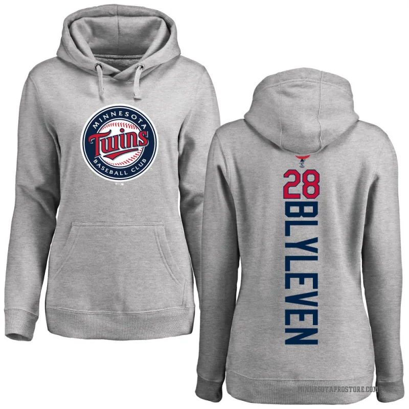 Bert Blyleven Women's Minnesota Twins Ash Backer Pullover Hoodie