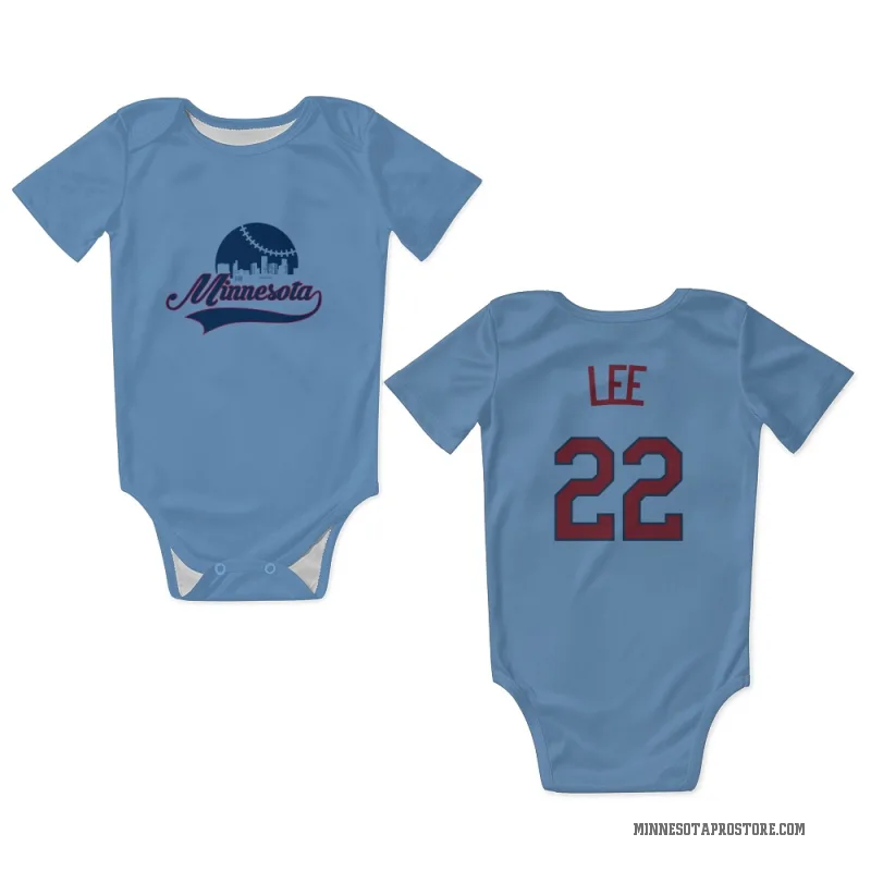 Brooks Lee  Light Blue Minnesota Twins  Newborn & Infant Bodysuit