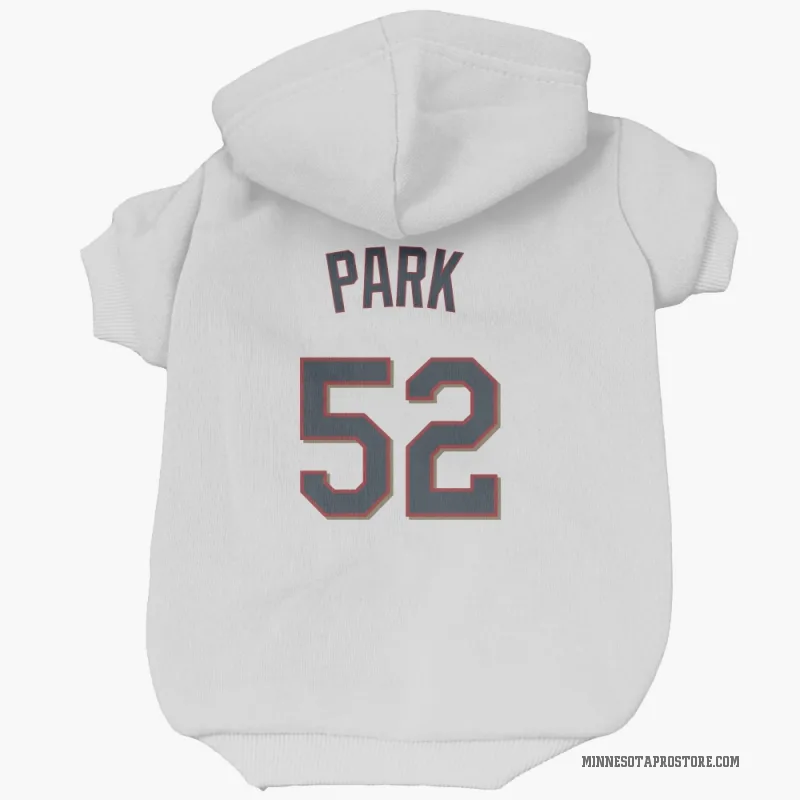 Byung-Ho Park  White Minnesota Twins  Cat & Dog Pet Hoodie