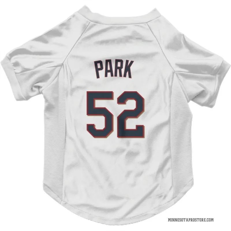 Byung-Ho Park  White Minnesota Twins  Cat & Dog Pet Jersey