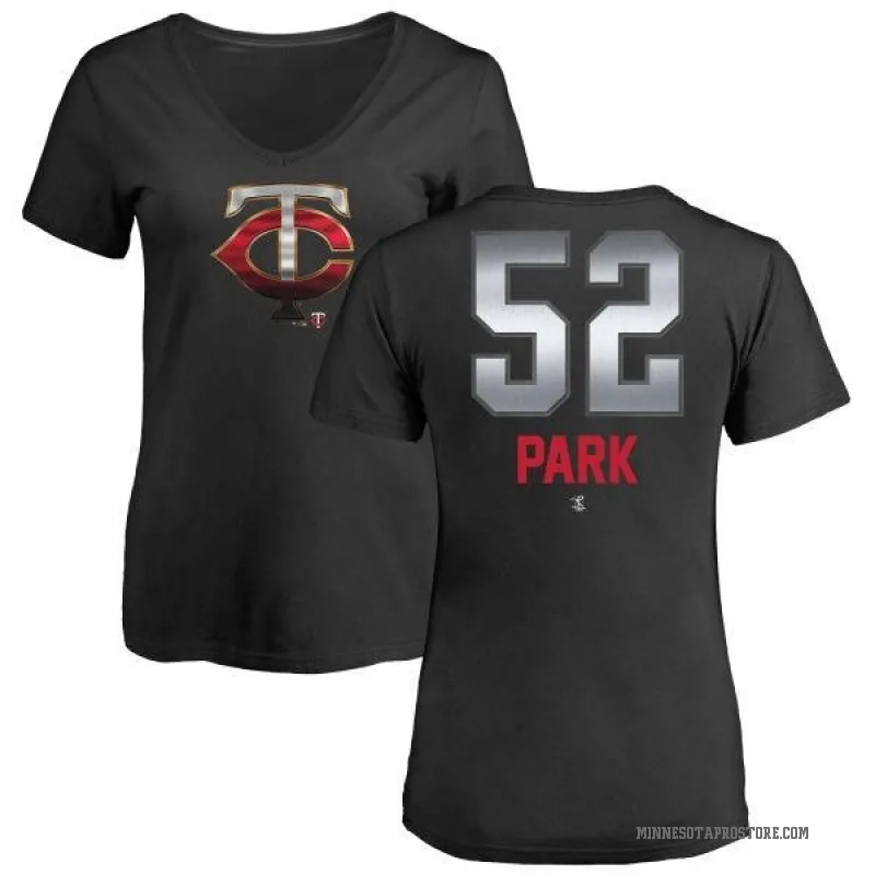Byung-Ho Park Women's Black Minnesota Twins Midnight Mascot V-Neck T-Shirt -
