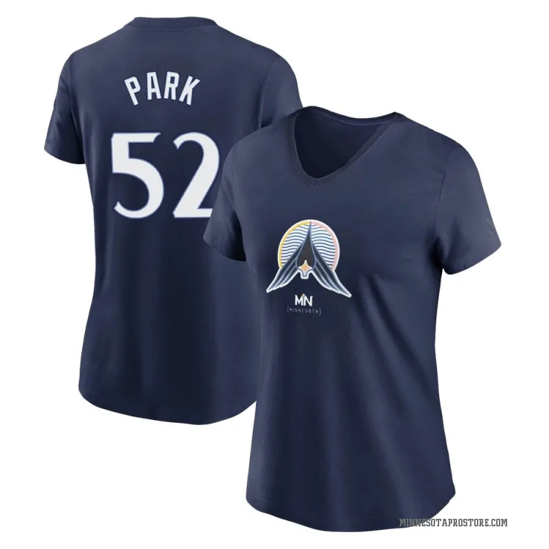 Byung-Ho Park Women's Navy Minnesota Twins 2024 City Connect V-Neck T-Shirt