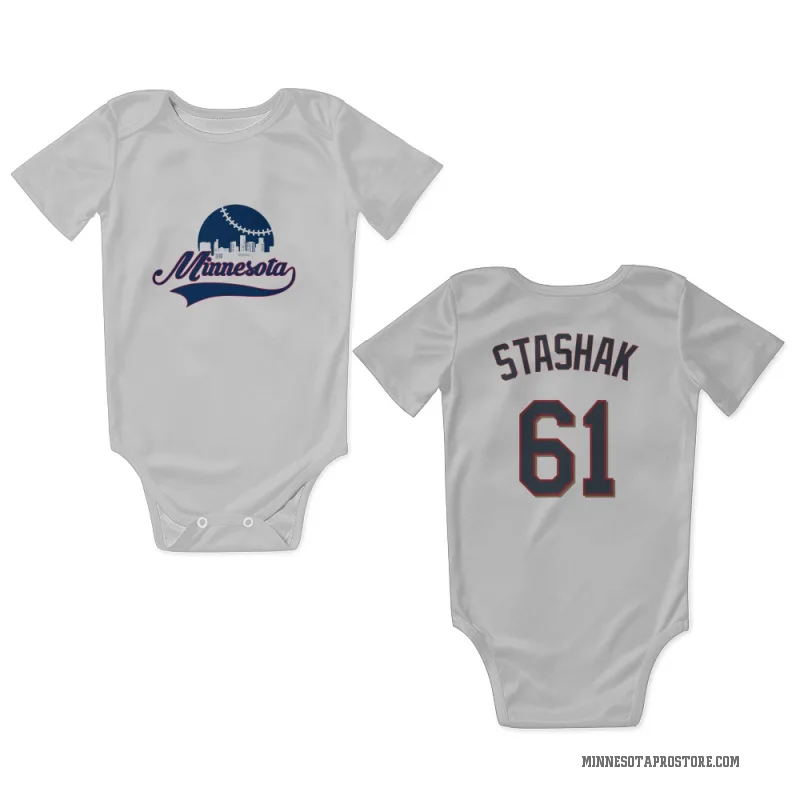 Cody Stashak  White Minnesota Twins  Newborn & Infant Bodysuit