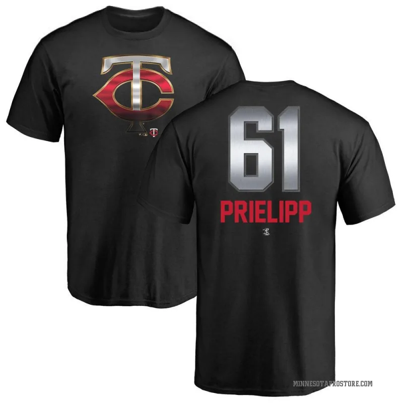 Connor Prielipp Men's Black Minnesota Twins Midnight Mascot T-Shirt -