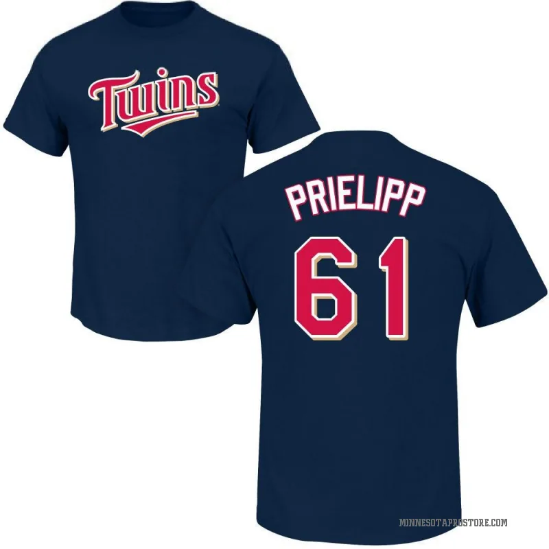 Connor Prielipp Men's Navy Minnesota Twins Roster T-Shirt -