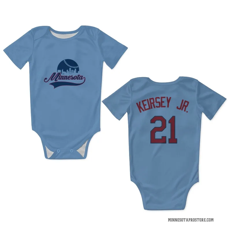 DaShawn Keirsey Jr.  Light Blue Minnesota Twins  Newborn & Infant Bodysuit