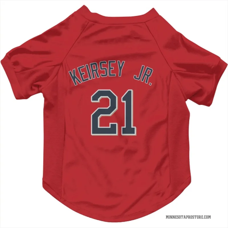 DaShawn Keirsey Jr.  Red Minnesota Twins  Cat & Dog Pet Jersey
