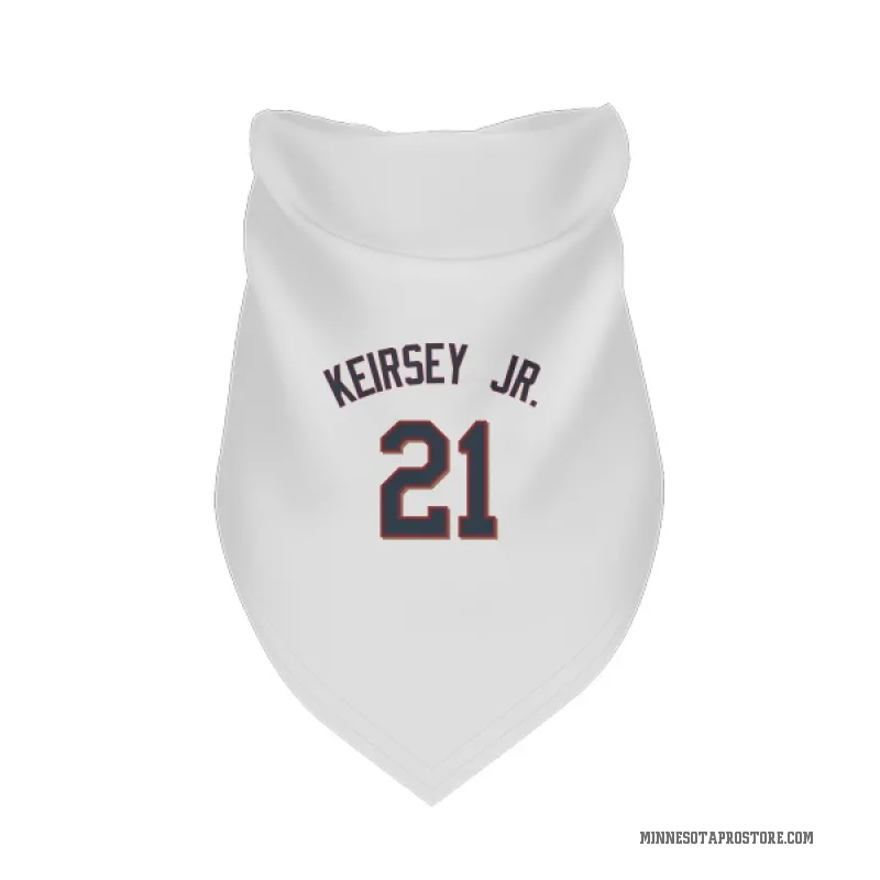 DaShawn Keirsey Jr.  White Minnesota Twins  Cat & Dog Pet Bandana