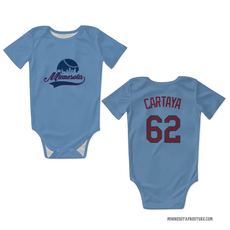 Diego Cartaya  Light Blue Minnesota Twins  Newborn & Infant Bodysuit