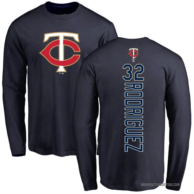 Emmanuel Rodriguez Youth Navy Minnesota Twins Backer Long Sleeve T-Shirt -