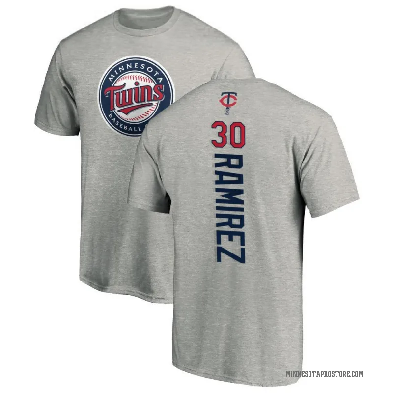 Erasmo Ramirez Men's Ash Minnesota Twins Backer T-Shirt -