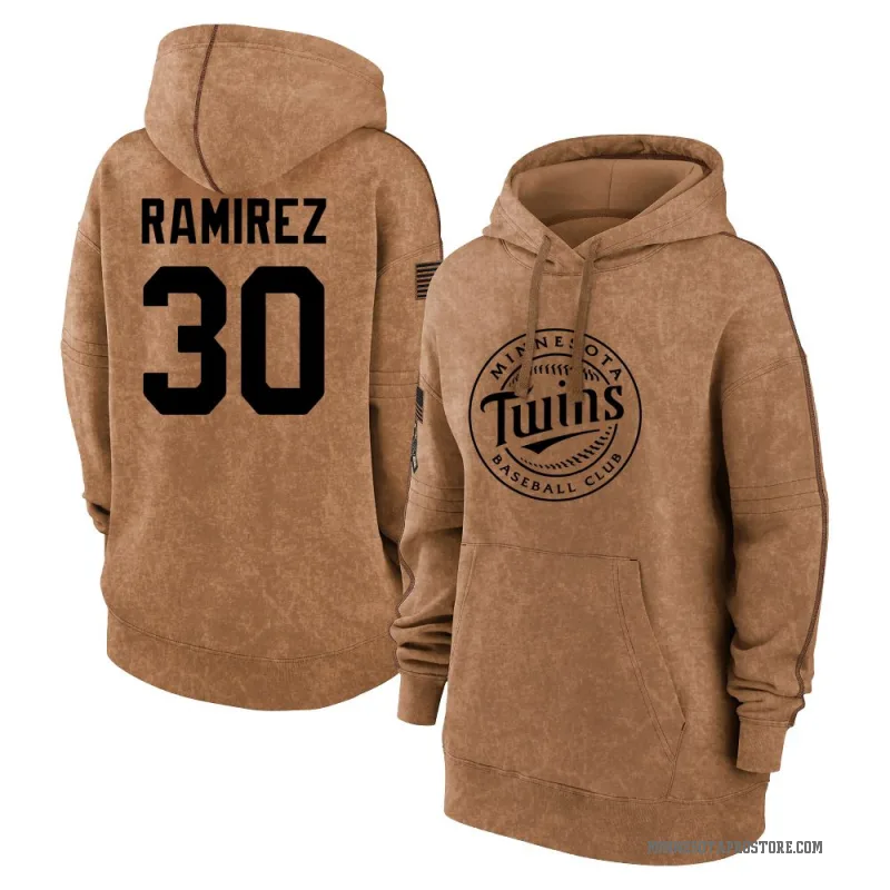 Erasmo Ramirez Women's Brown Minnesota Twins 2023 Salute to Service Pullover Hoodie
