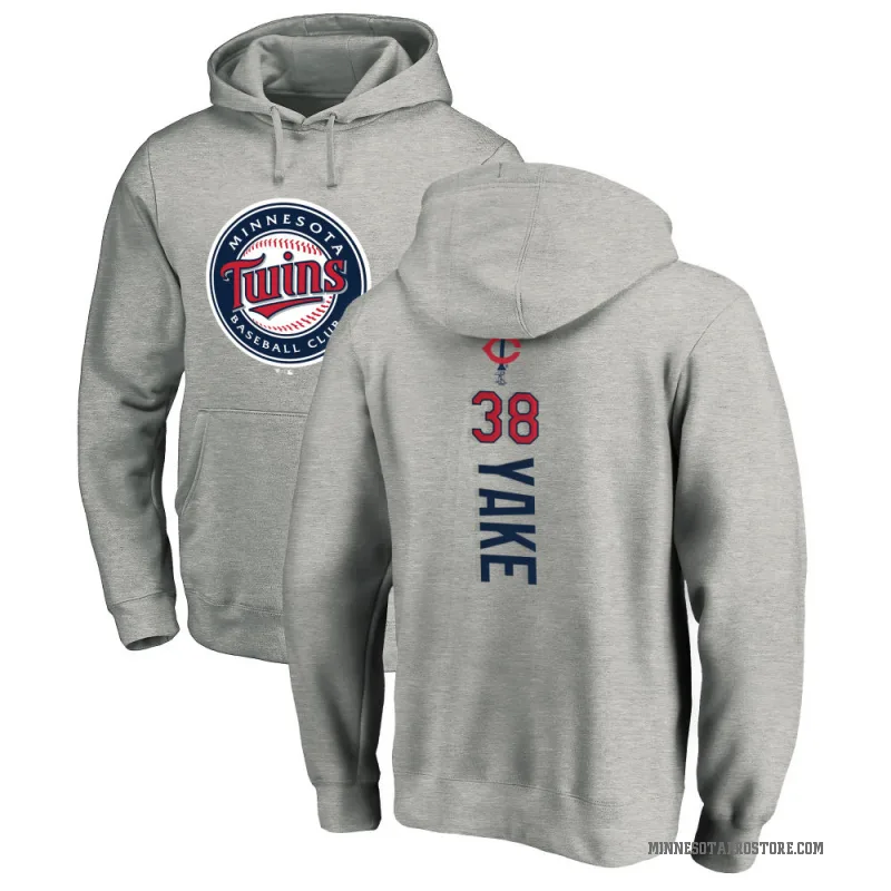 Ernie Yake Men's Minnesota Twins Ash Backer Pullover Hoodie