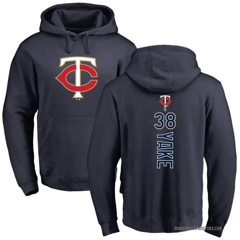 Ernie Yake Youth Navy Minnesota Twins Backer Pullover Hoodie