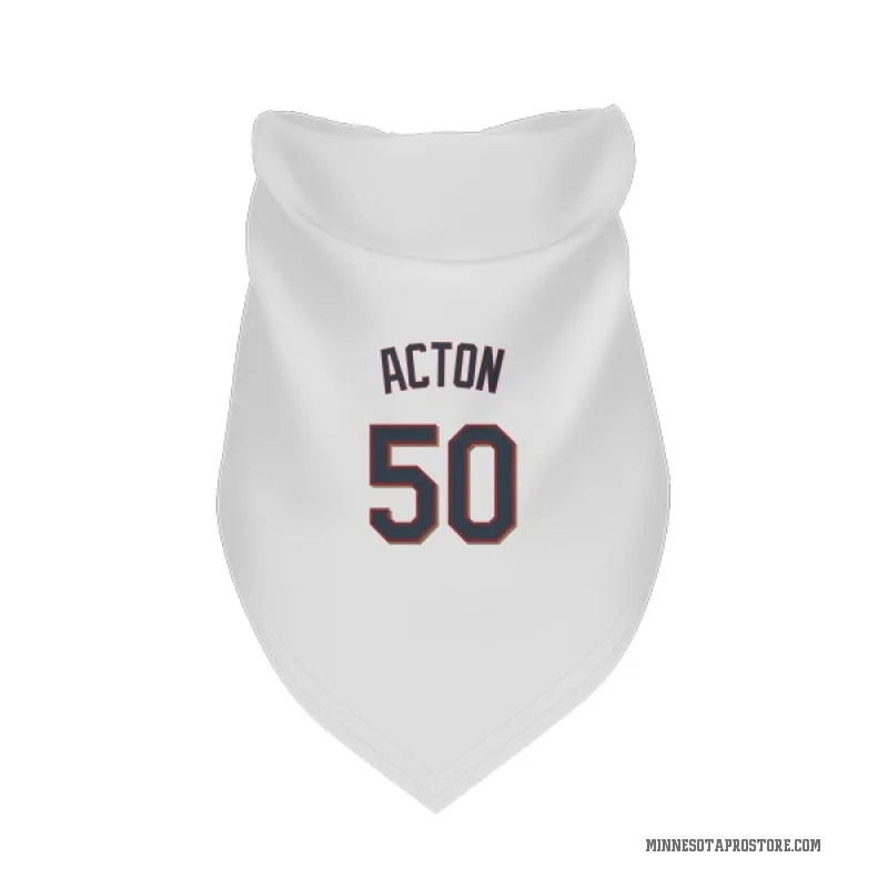 Garrett Acton  White Minnesota Twins  Cat & Dog Pet Bandana