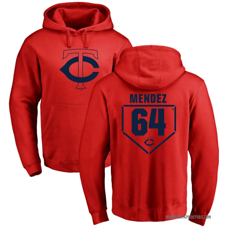 Hendry Mendez Men's Red Minnesota Twins Branded RBI Pullover Hoodie -