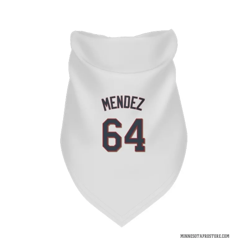 Hendry Mendez  White Minnesota Twins  Cat & Dog Pet Bandana