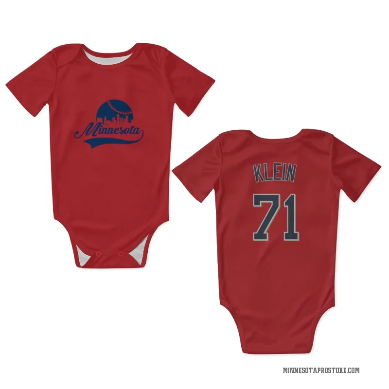 John Klein  Red Minnesota Twins  Newborn & Infant Bodysuit