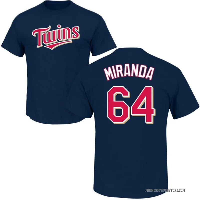 Jose Miranda Men's Navy Minnesota Twins Roster T-Shirt -