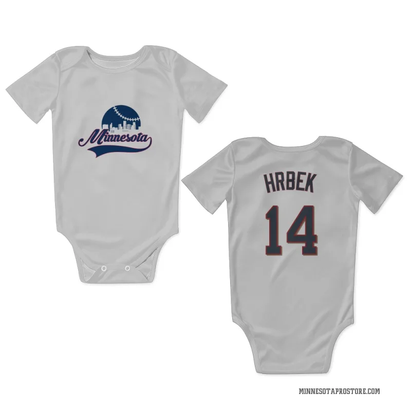 Kent Hrbek  White Minnesota Twins  Newborn & Infant Bodysuit