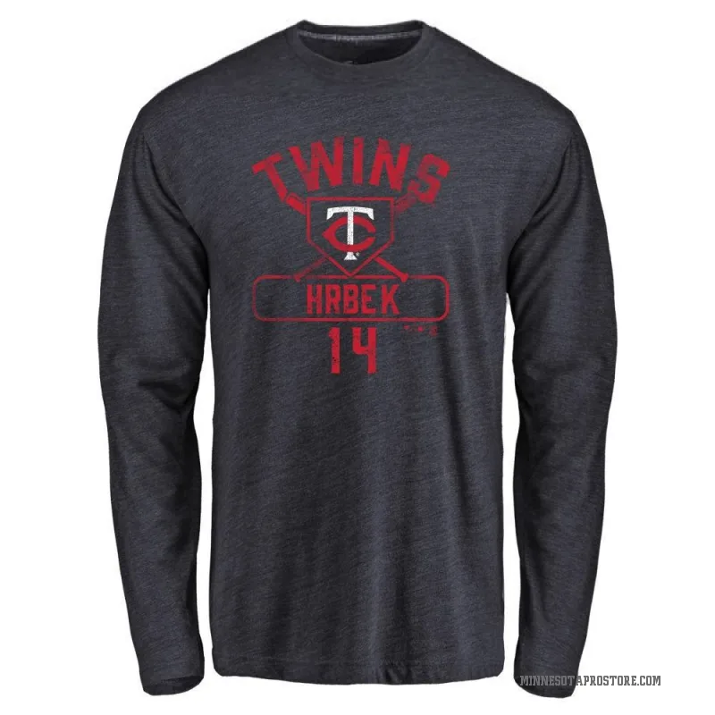 Kent Hrbek Youth Navy Minnesota Twins Base Runner Long Sleeve T-Shirt -