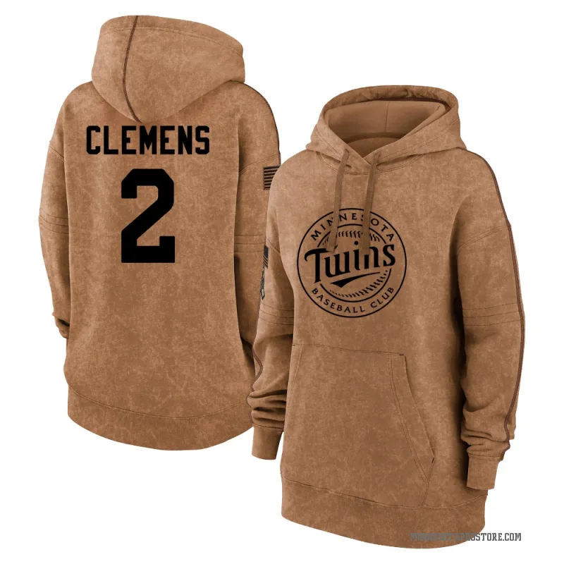 Kody Clemens Women's Brown Minnesota Twins 2023 Salute to Service Pullover Hoodie