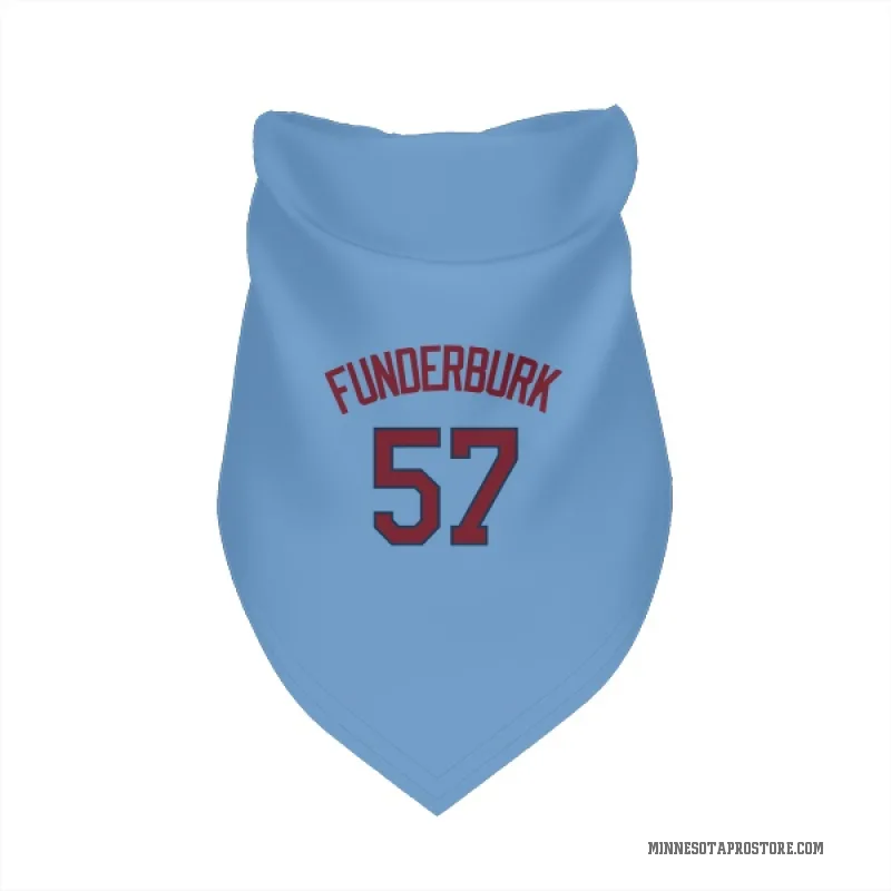 Kody Funderburk  Light Blue Minnesota Twins  Cat & Dog Pet Bandana