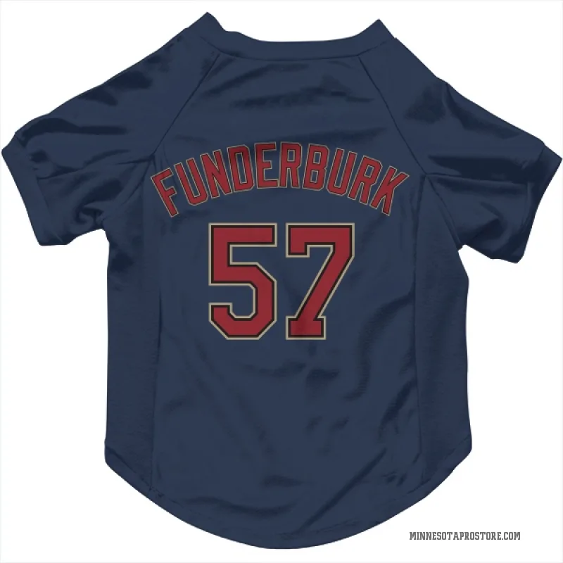 Kody Funderburk  Navy Minnesota Twins  Cat & Dog Pet Jersey