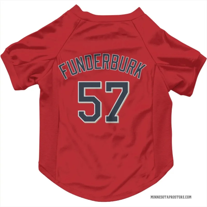 Kody Funderburk  Red Minnesota Twins  Cat & Dog Pet Jersey