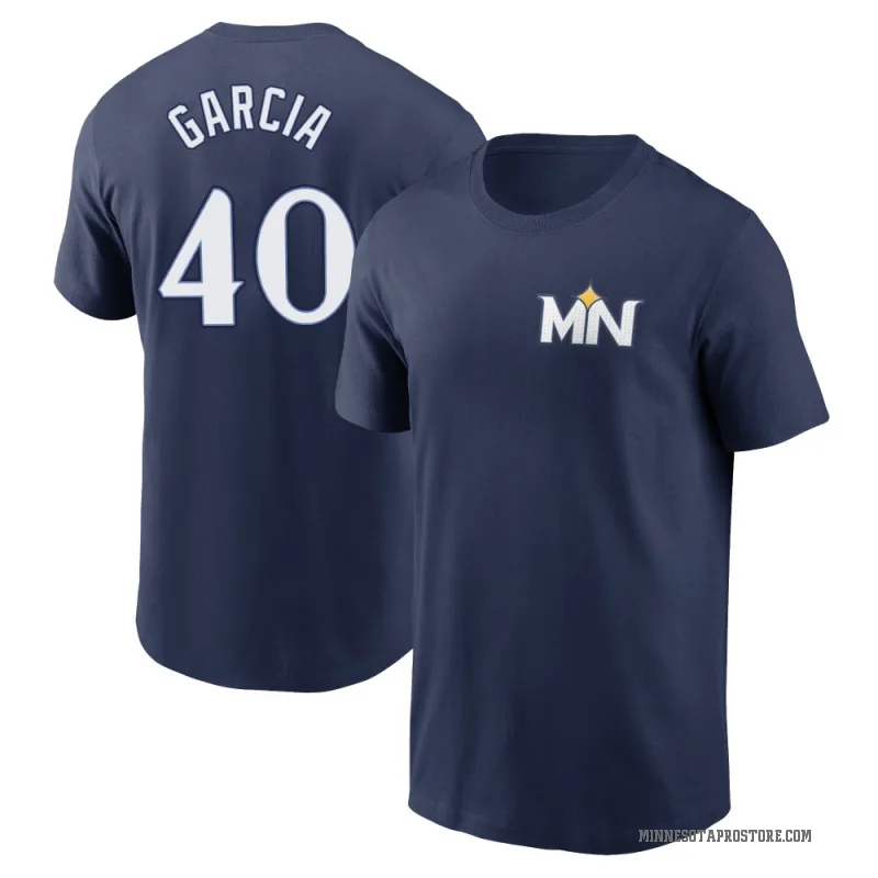 Luis Garcia Men's Navy Minnesota Twins 2024 City Connect Fuse T-Shirt