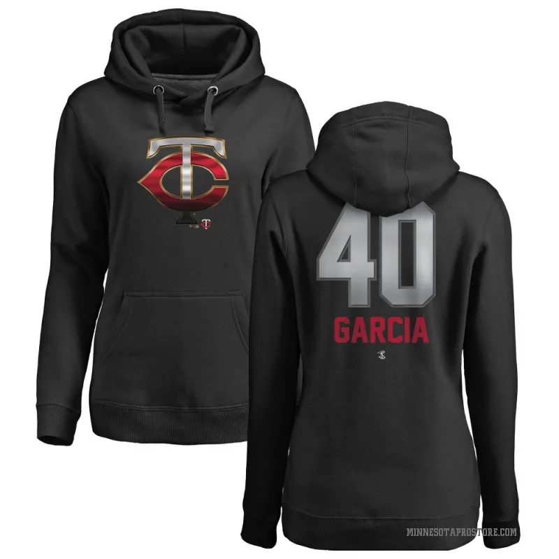 Luis Garcia Women's Black Minnesota Twins Branded Midnight Mascot Pullover Hoodie -