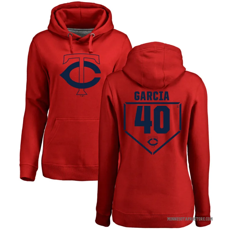 Luis Garcia Women's Red Minnesota Twins Branded RBI Pullover Hoodie -