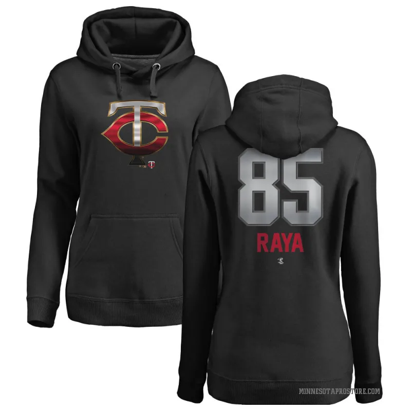 Marco Raya Women's Black Minnesota Twins Branded Midnight Mascot Pullover Hoodie -